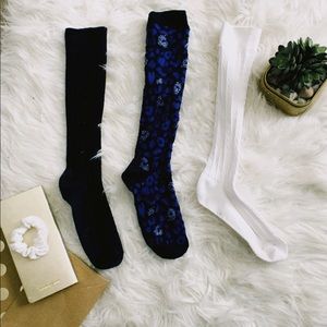Girl’s patterned/plain knee socks